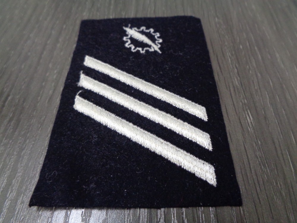 US NAVY DATA PROCESSING E-3 STRIKER RATING Patch VIETNAM ISSUE FELT SQUARE