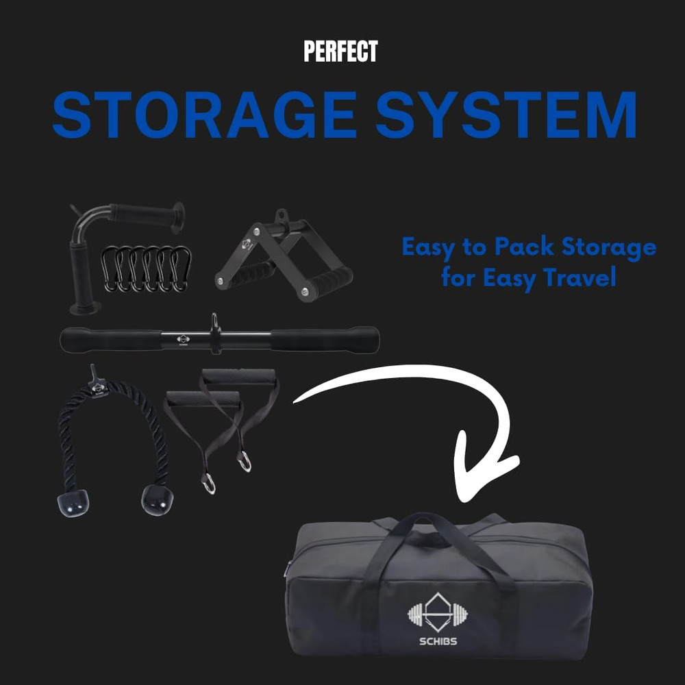 Cable Machine Attachment Set LAT Pulldown Attachments Weight Machine Accessories