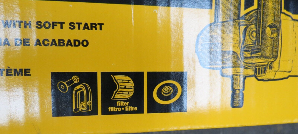 DEWALT DWP849X 7"/9" RIGHT ANGLE VS POLISHER CONTROLLED FINISH SYSTEM SOFT START