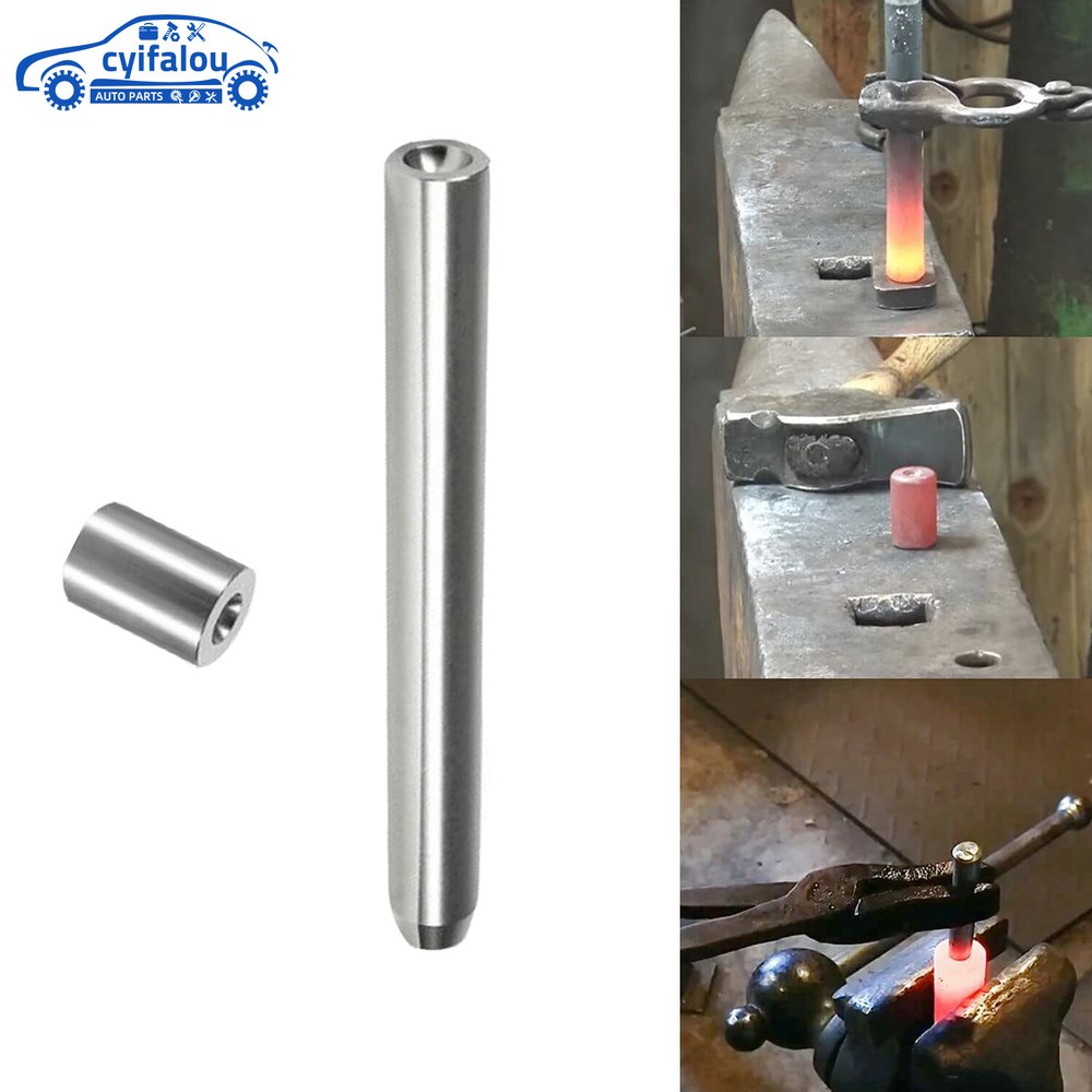 Blacksmith Rivet Doming Tool Set Top + Bottom 1/4" Heavy-Duty Blacksmith Tool