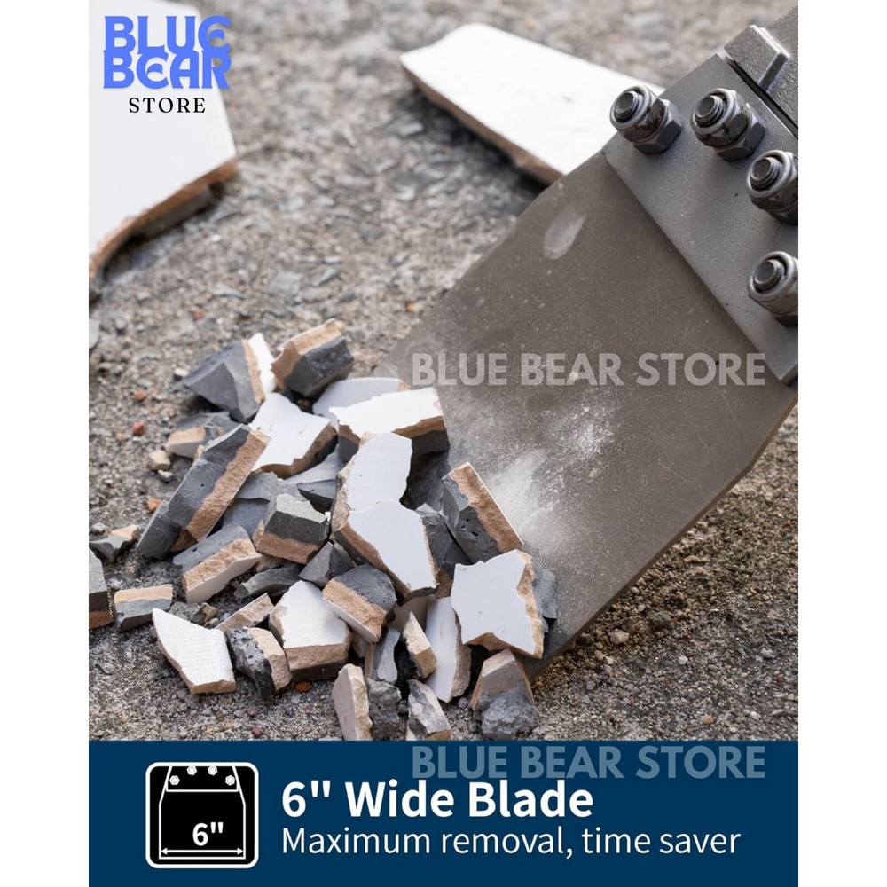 6 Inch SDS Max Floor Scraper Thinset Removal Chisel Bits for Rotary Hammer Drill