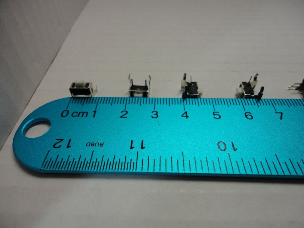 10 Pack Lot Tact Switch 3x6x5mm Bracket Momentary Micro Push Button Switches 90D
