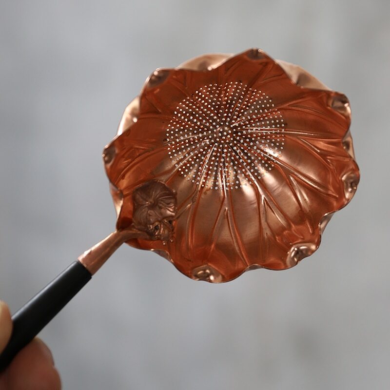 1pc Chinese Traditions Copper Tea Strainers Handmade Tea Filter Accessories Set
