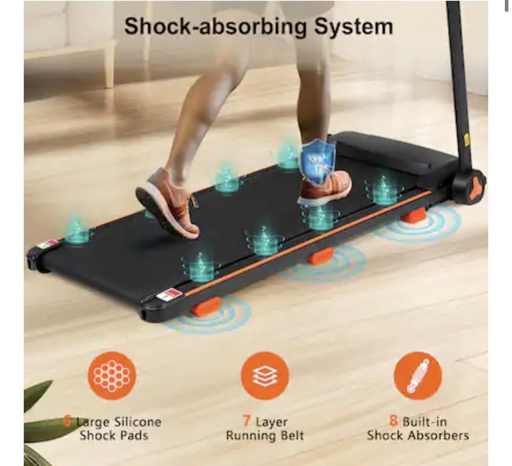 NEW ELEMENT ACE Folding Treadmill 2.5HP Quiet Motor | Bluetooth, Incline, USB