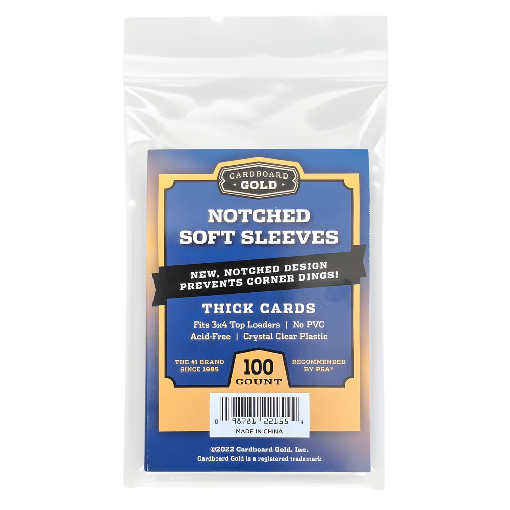 5000 CBG Premium Easy Glide Notched Easy Load THICK Card Soft Sleeves 🔥 🔥