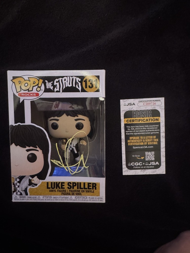 Luke Spiller SIGNED AUTOGRAPHED Funko Pop 131 The Struts JSA COA