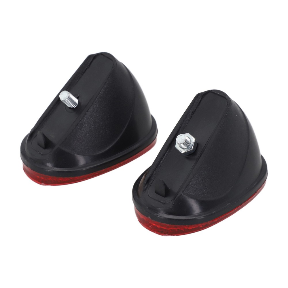 Bicycle Mudguard Reflector Set 2pcs Oval Rear Type Plastic 6.2 x 4.3cm