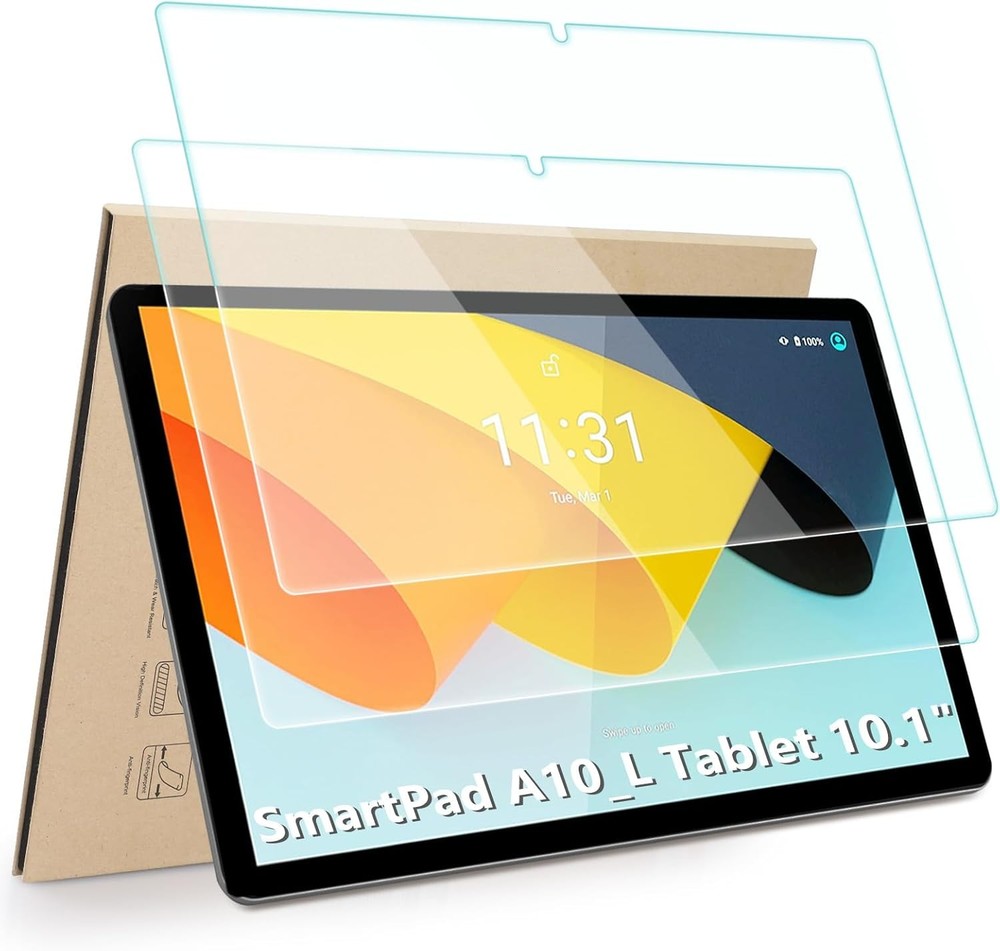 2-Pack Screen Protector for BYYBUO SmartPad A10_L / Plimpton P70 Tablet 10.1"