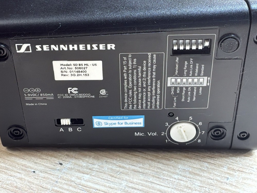 Sennheiser 2 SD Pro1 / 2 SD OFFICCE /Wireless Headset /preowned / JUA3646