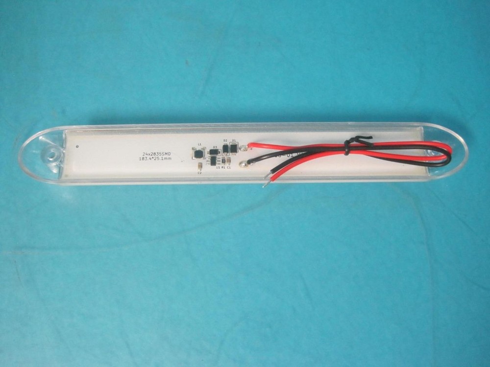 9" Rectangular LED Dome Fixture Interior Trailer Lights 480 Lumen White MO9-W24