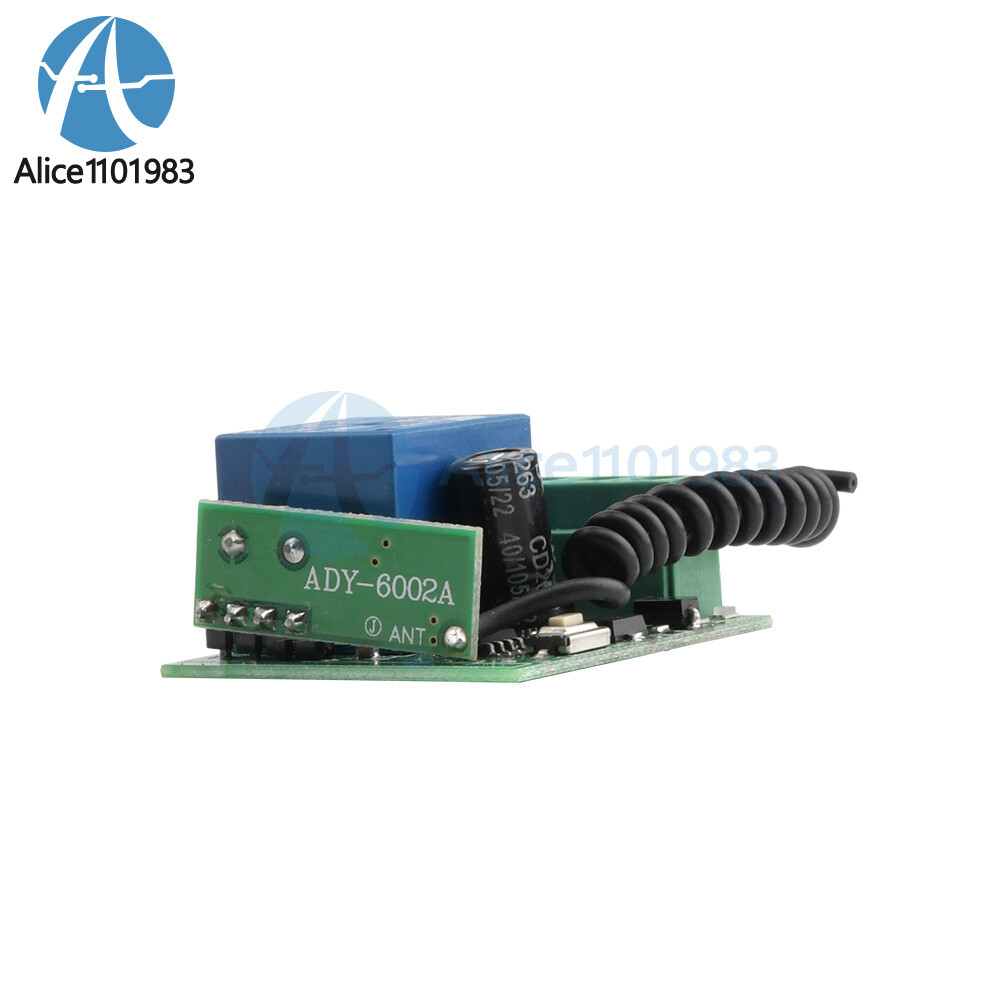 1 Channel 12V Wireless Relay RF 433Mhz Remote Control Switch Receiver Module