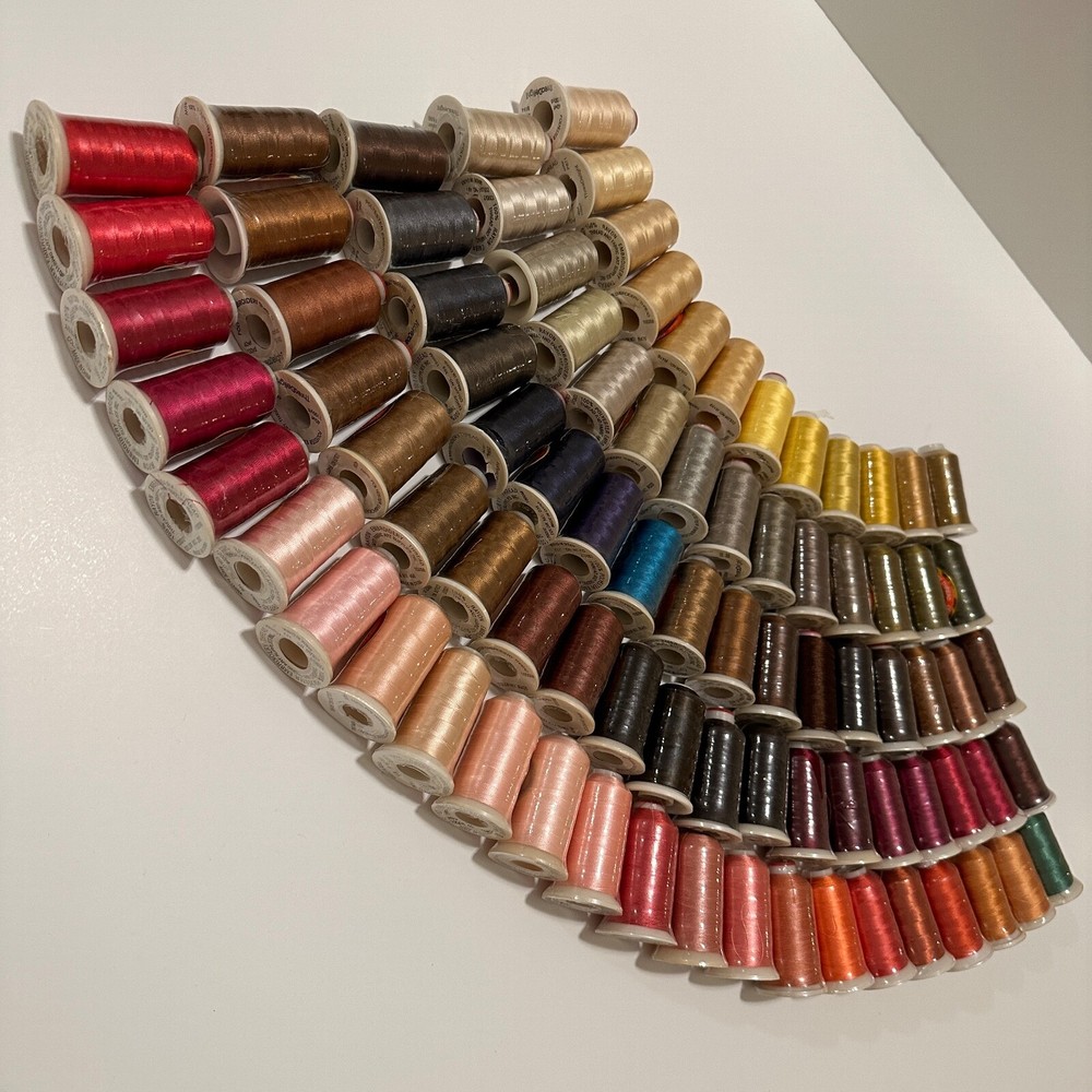 86 Spools Multi Colors Polyester Embroidery Machine Thread