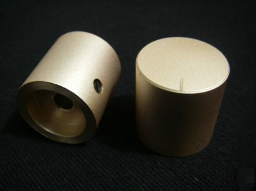 6pcs 24x25 SOLID ALLOY GOLD HI-FI VOLUME CONTROL KNOBS