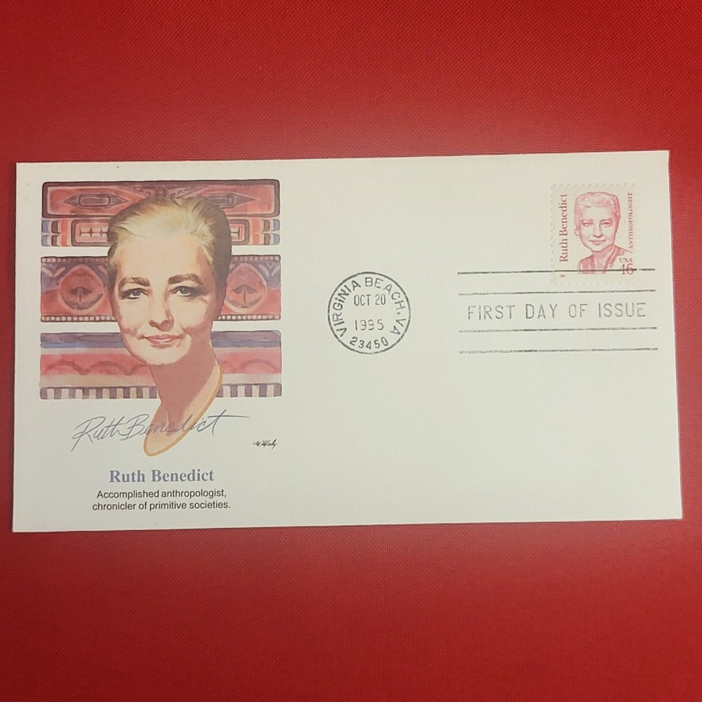 First Day of Issue Ruth Benedict Stamp Cache Envelope