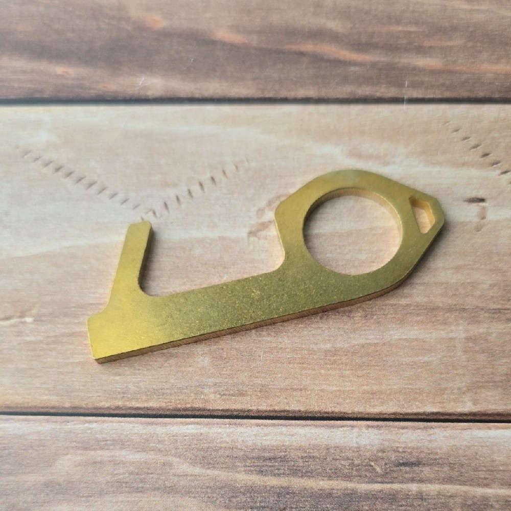 GermKey Antimicrobial Brass Keychain Tool