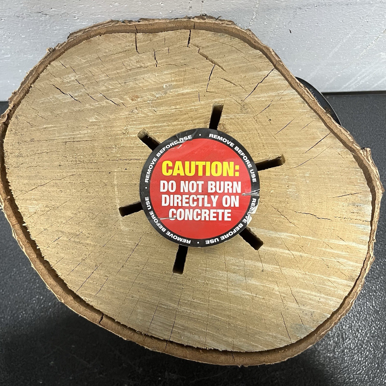 NEW!!! Light 'N Go Portable Bonfire Birch Wood Log - Natural Indoor Outdoor