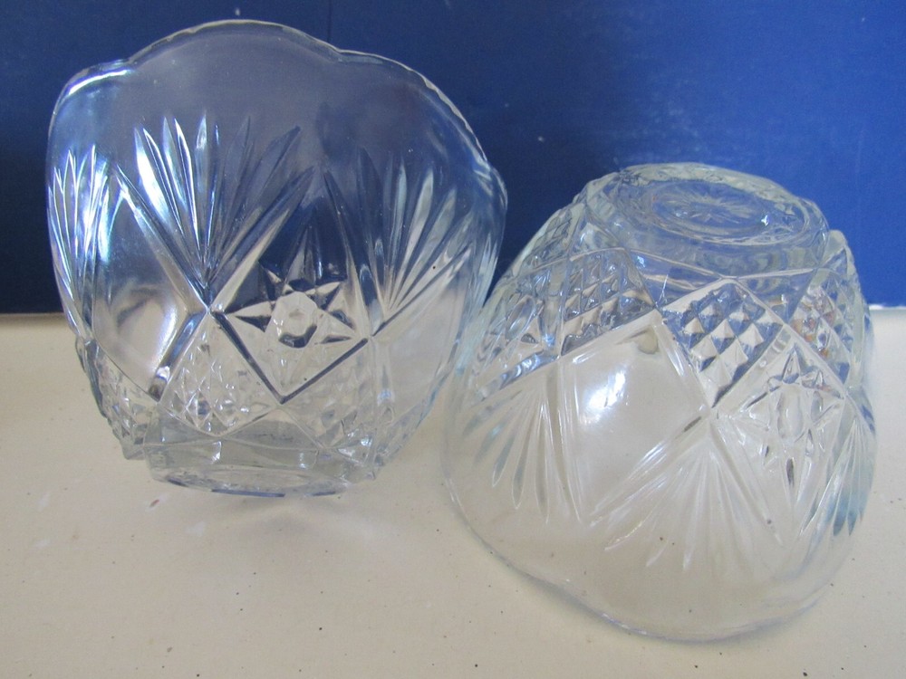 Pinecut Collection crystal glass votive candleholders