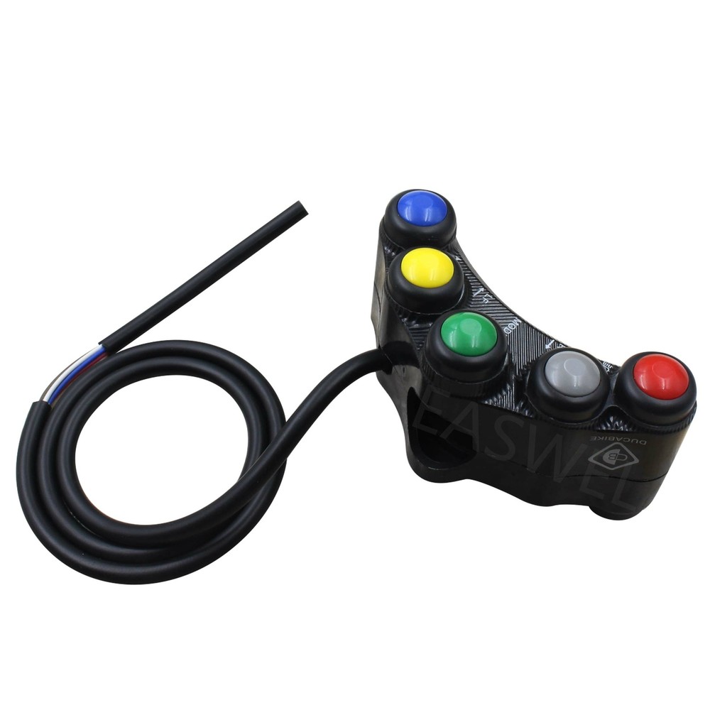 Motorcycle Race Bikes 7 Button Array 22mm 7/8" Handlebar Mount Switches Assembly