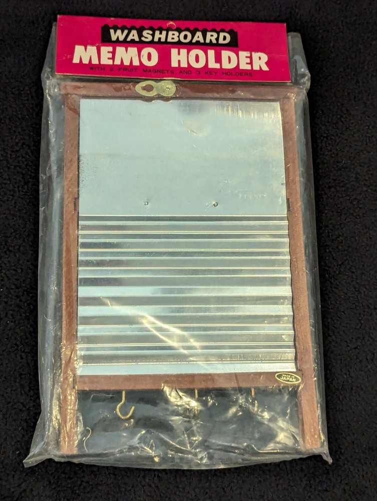 Vintage Washboard Memo Holder