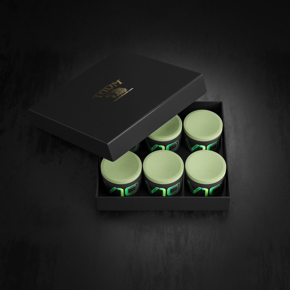 TAOM V10 CHALK, pool table, snooker, billiard chalk.