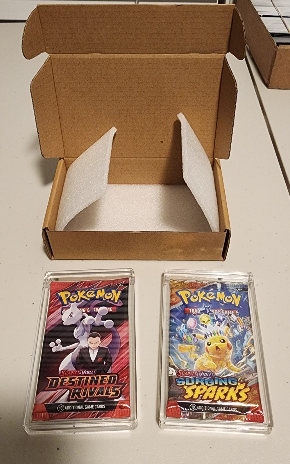 Pokemon Magnetic Top Booster Pack Acrylic Case-FAST SHIPPING- USA SELLER
