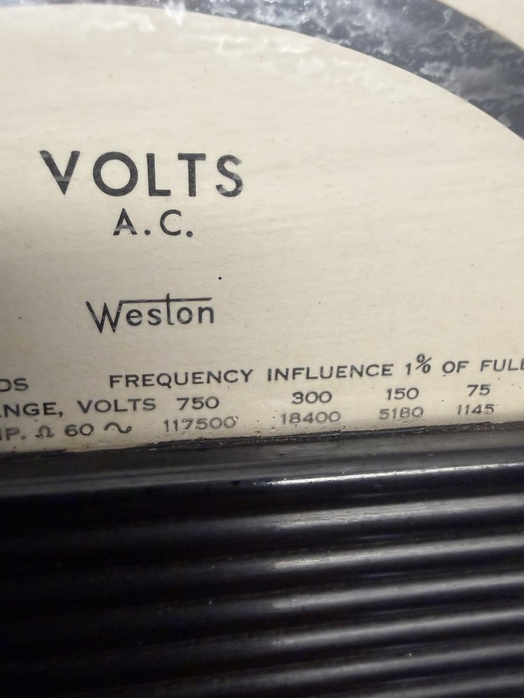 Vintage Weston Volt Meter D.C. Model 901