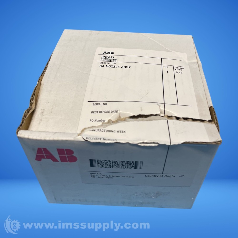 ABB 3N2897 SA Nozzle Assy FNOB
