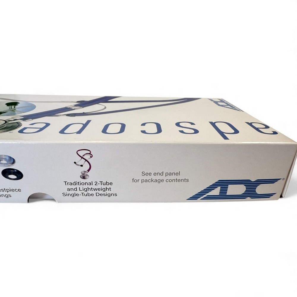 Adscope Sprague Stethoscope W/ Adsoft Silicone Ear Tips & Accessories
