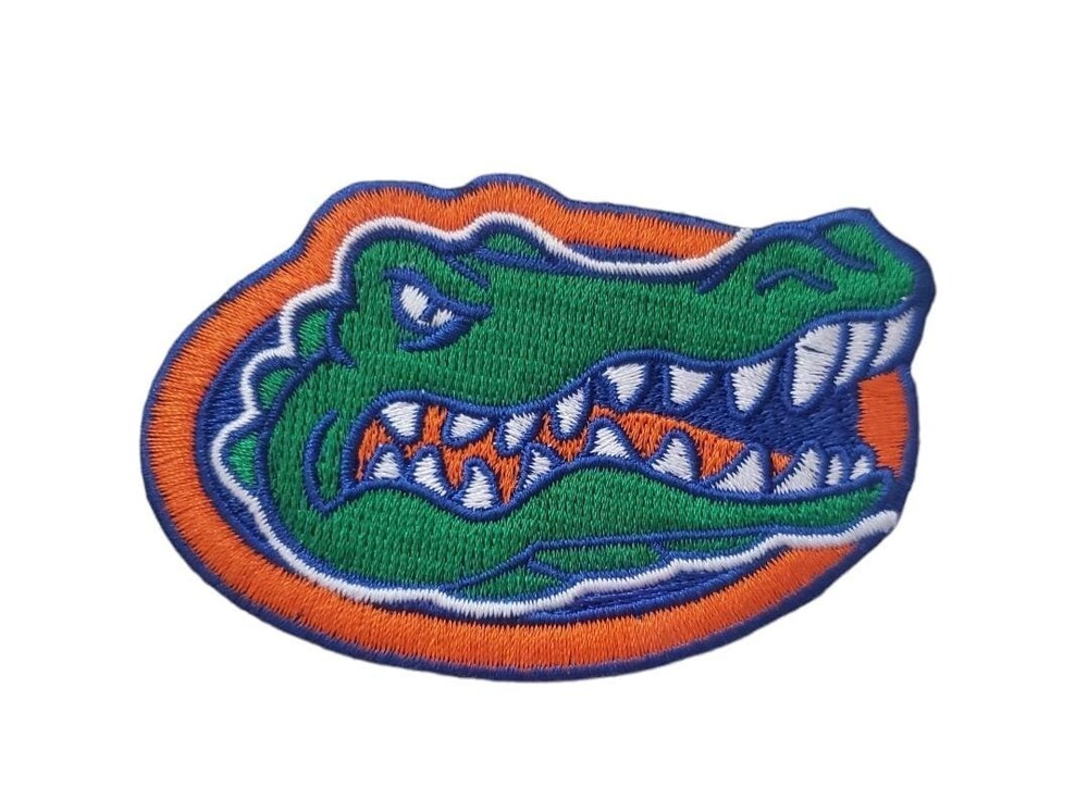 Florida Gators Patch. Fully Embroidered. Iron On Backing. 3"x2"