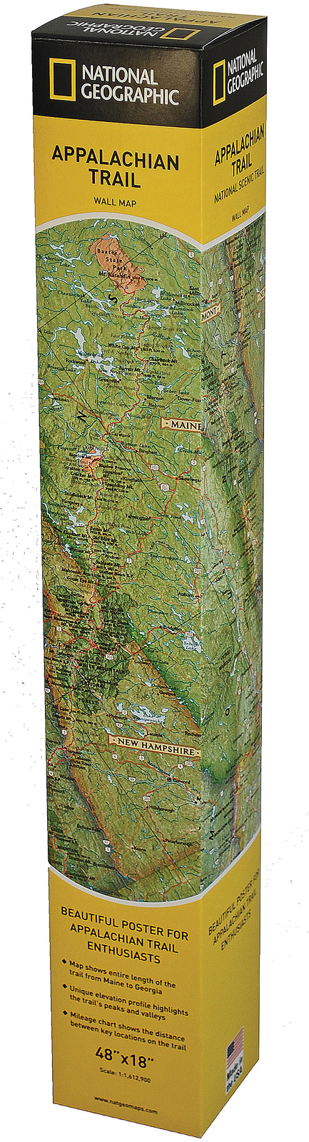 National Geographic Appalachian Trail Wall Map: Explore the Beauty of the