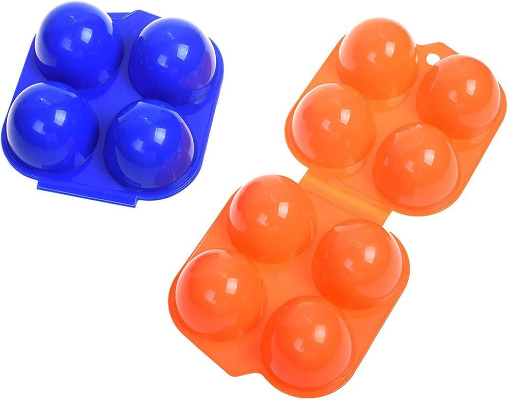 Portable Camping Carrier For 4 Eggs Case Box Kitchen Convenient Container Egg St