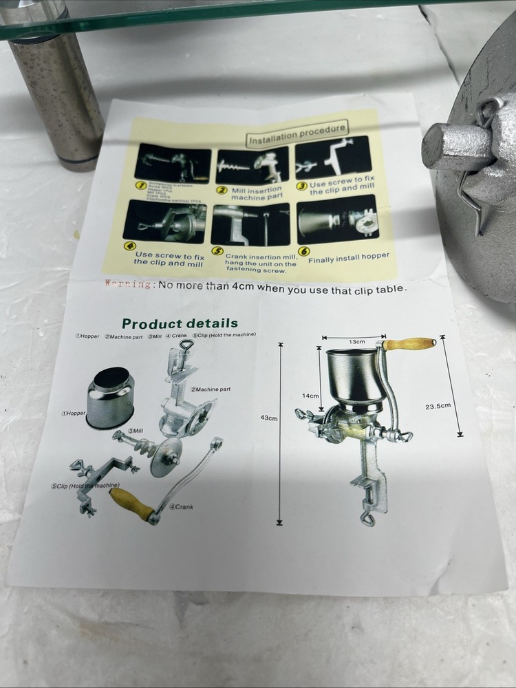 Meat Grinder Silver Metal