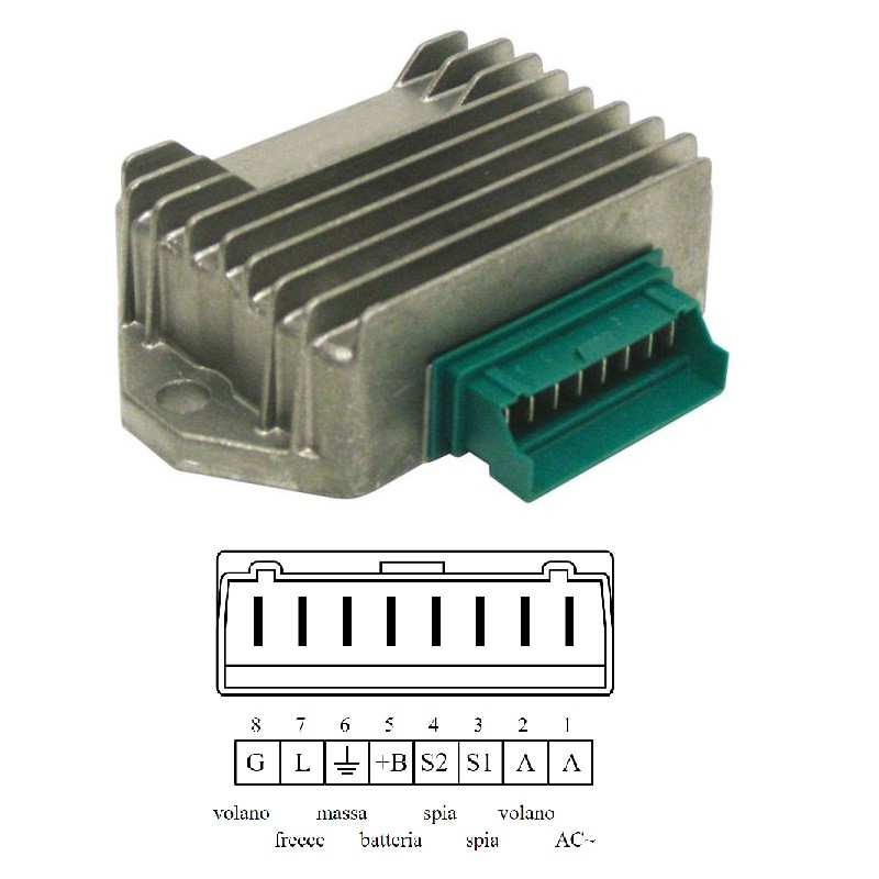 HYP VOLTAGE REGULATOR PIAGGIO LIBERTY 125 1998-2000 404070575#52