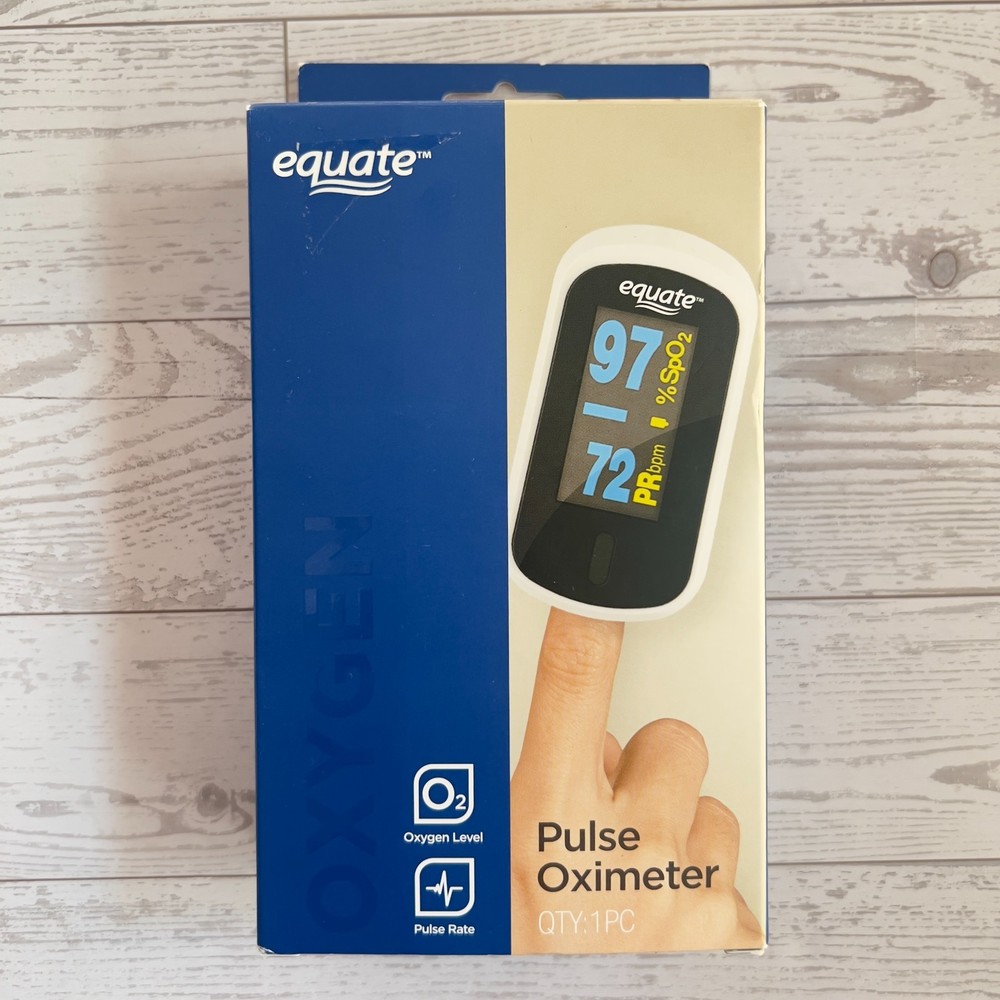 Equate Pulse Fingertip Oximeter Oxygen Level Reading Pulse Rate