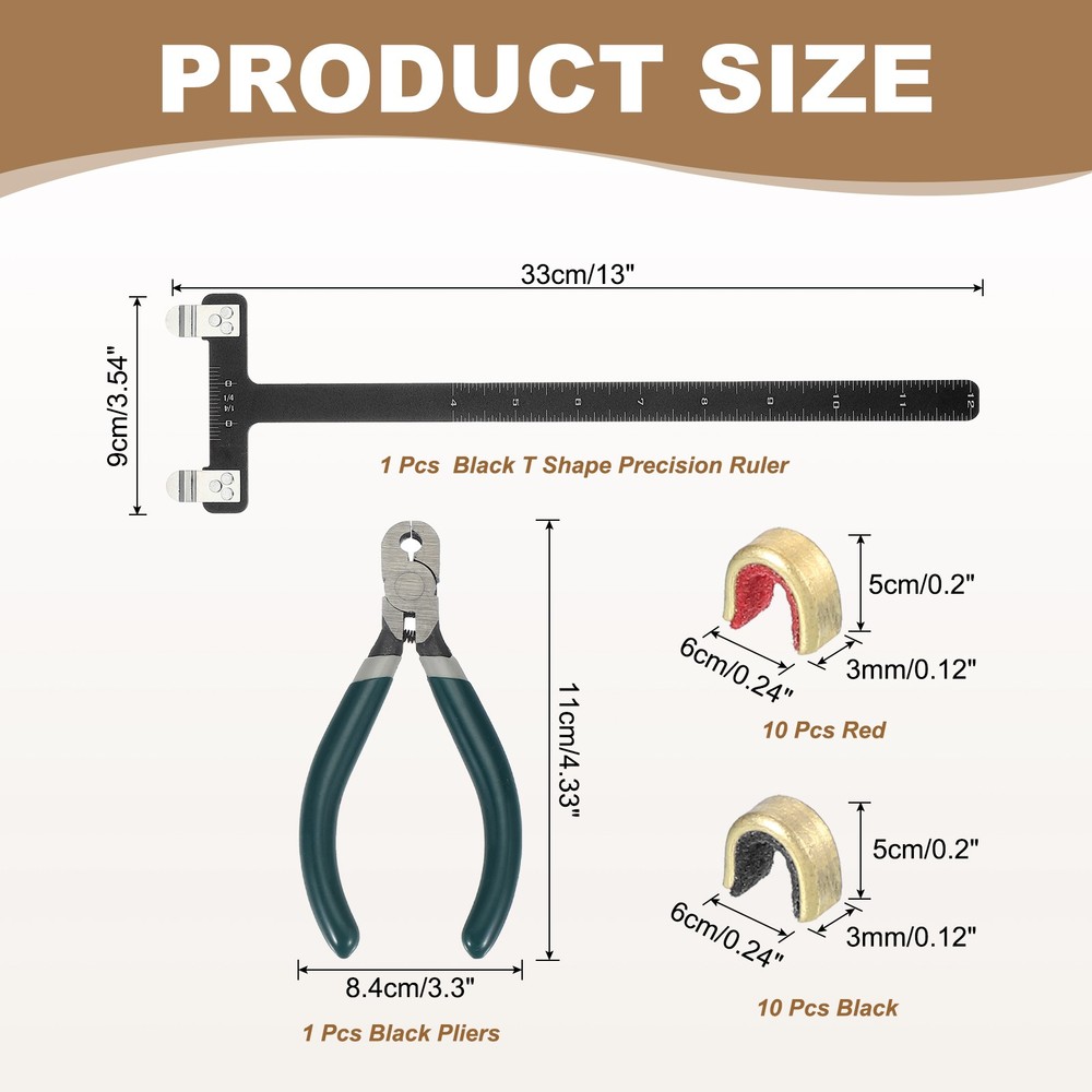 Archery Bows Square 33x9mm Recurve Compound Bowstring Archery Kit Black