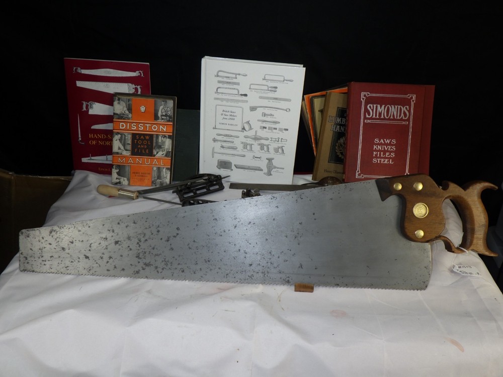 Disston #7, 26", 5 1/2 ppi Rip Cut, 1878-79, Jointed, Sharpened, INV 1503