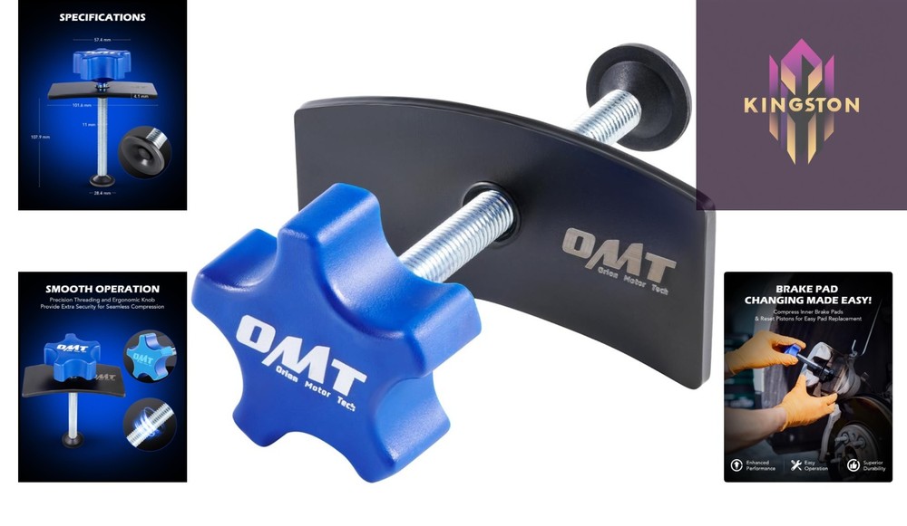 Precision Threaded Brake Caliper Compression Tool for Damage-Free Maintenance
