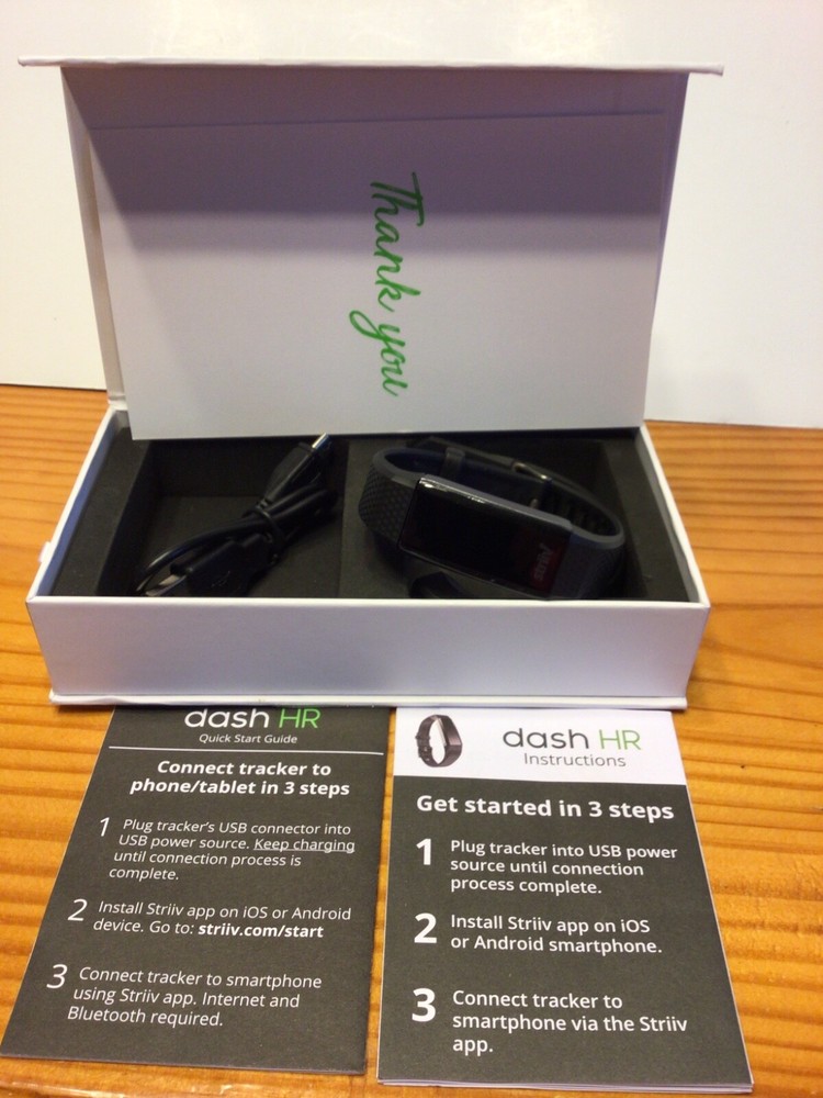 striiv dash hr smartphone notifications Activity tracker waterproof