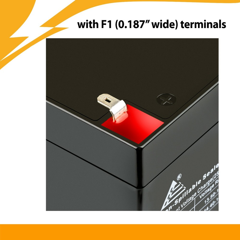 12V 5AH SLA Battery Replacement for Enduring 6-DW-5 - 2 Pack