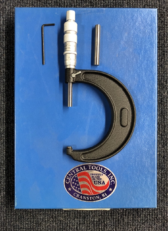 Pioneer Central Tools Micrometer. 2-3" Range, .001" Graduations USA