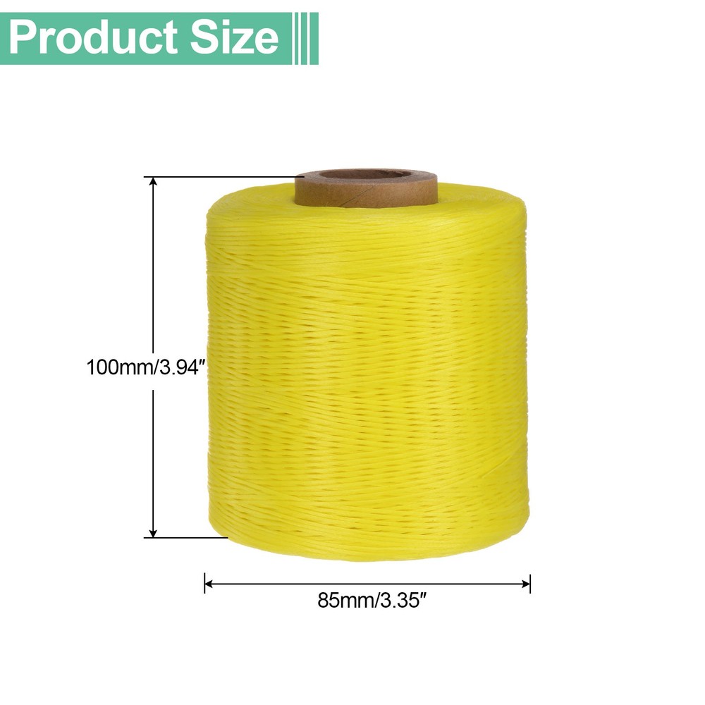 150D Waxed Thread 1061 Yards Polyester Leather Sewing Waxed String Yellow