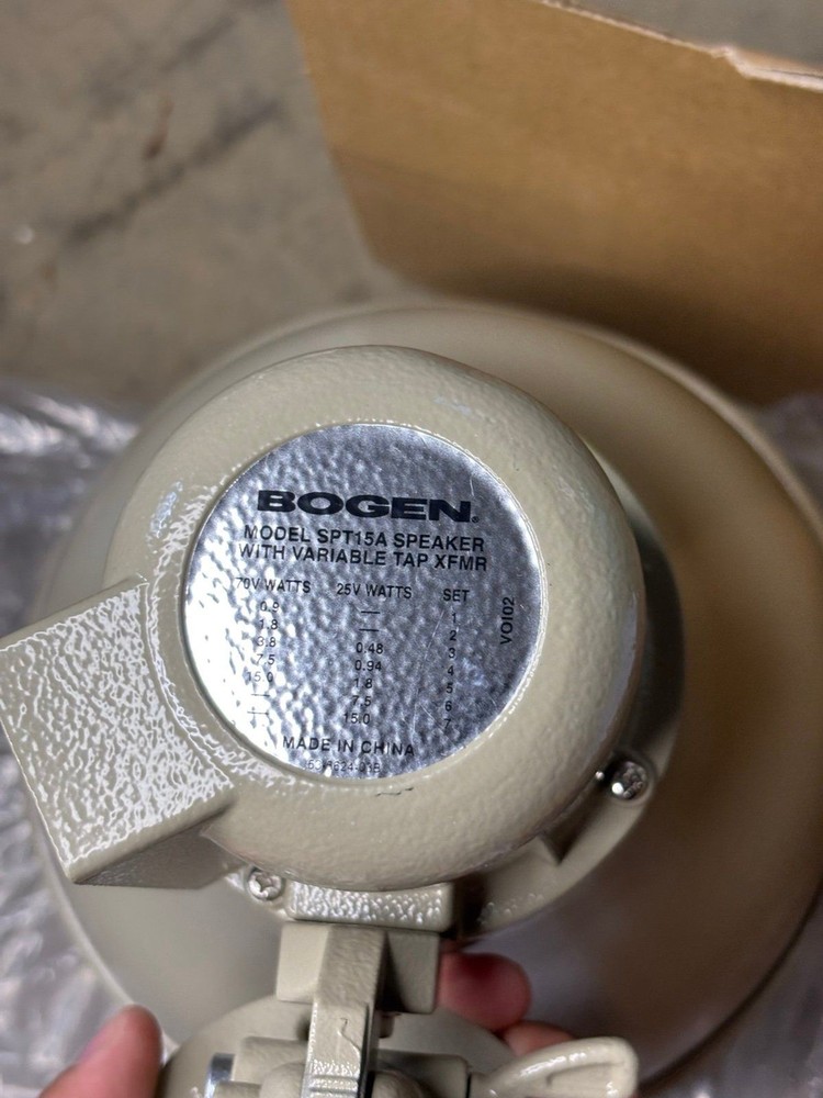 Open Box Bogen SPT15A Paging Horn Speaker | 25V/70V Constant Voltage System