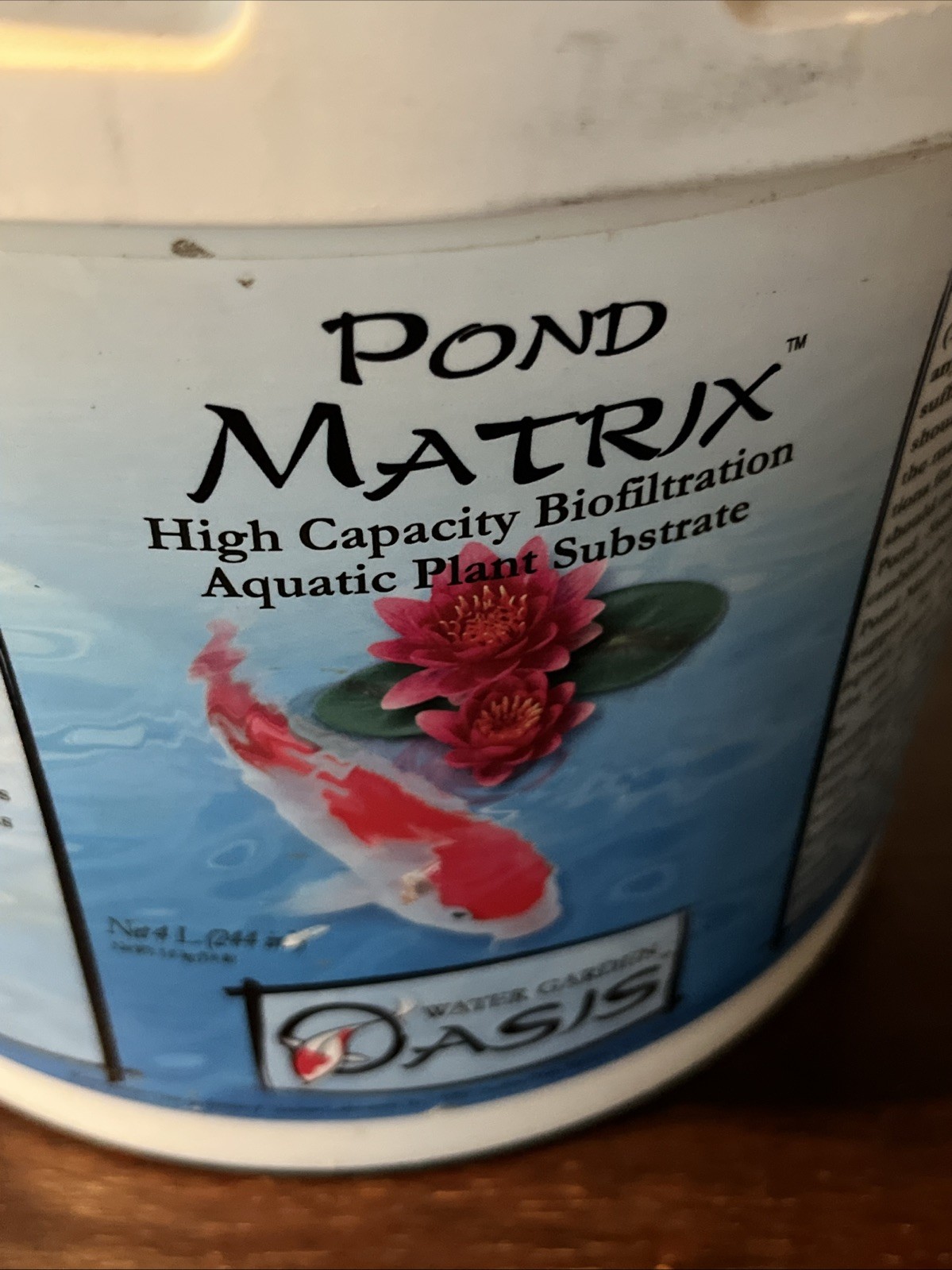 WATER GARDEN OASIS SEACHEM POND MATRIX 4 LITER FILTRATION MEDIA CONTROL AMMONIA