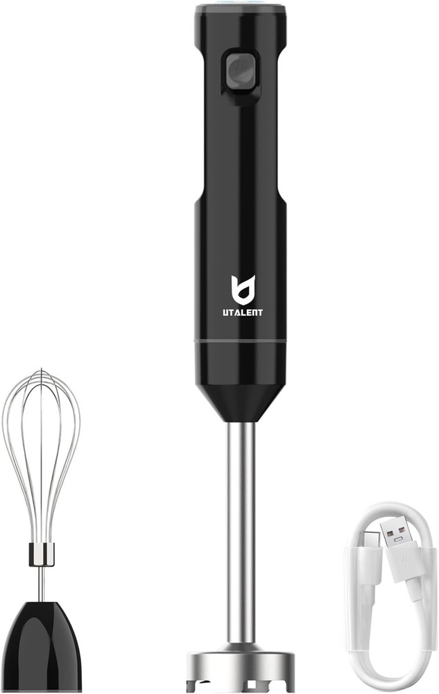 Variable Speed Immersion Blender with USB-C Charging – Perfect for Smoothies