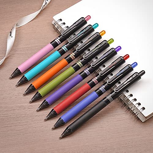 WRITECH Retractable Gel Ink Pens Multi Colored 0.7mm Medium Point Colorful Cl...