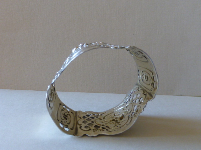 Gorgeous Open Work 800 German Silver Napkin Ring