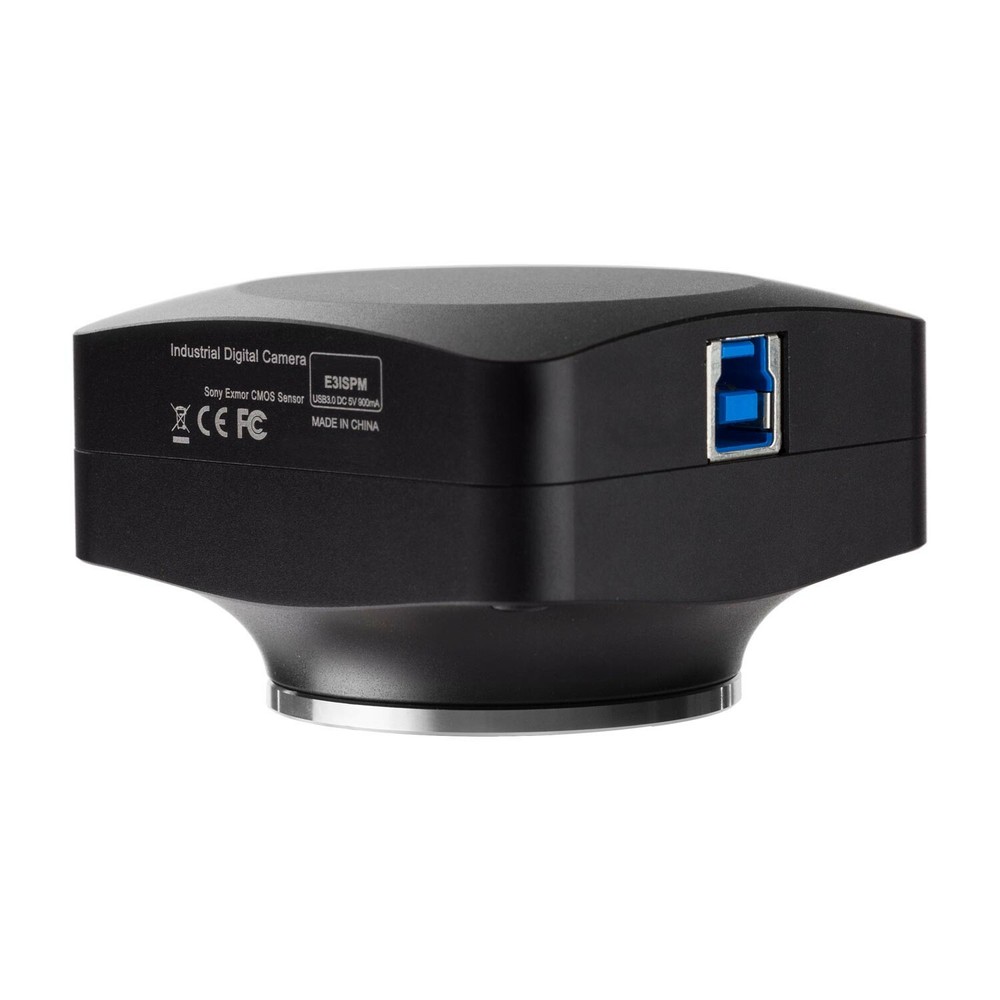 AmScope 12MP USB3 Digital Microscope Camera Back-illuminated Color CMOS C-Mount