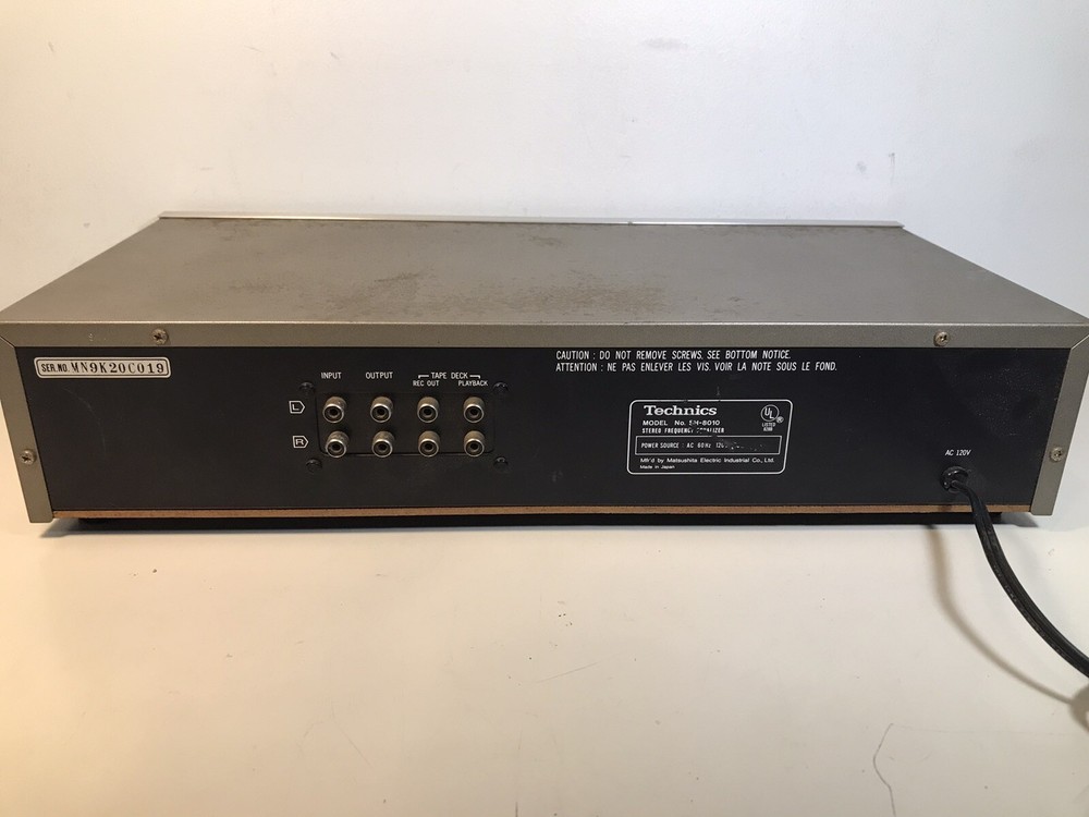 Technics Vintage Silver Stereo Frequency Equalizer SH-8010 Tested