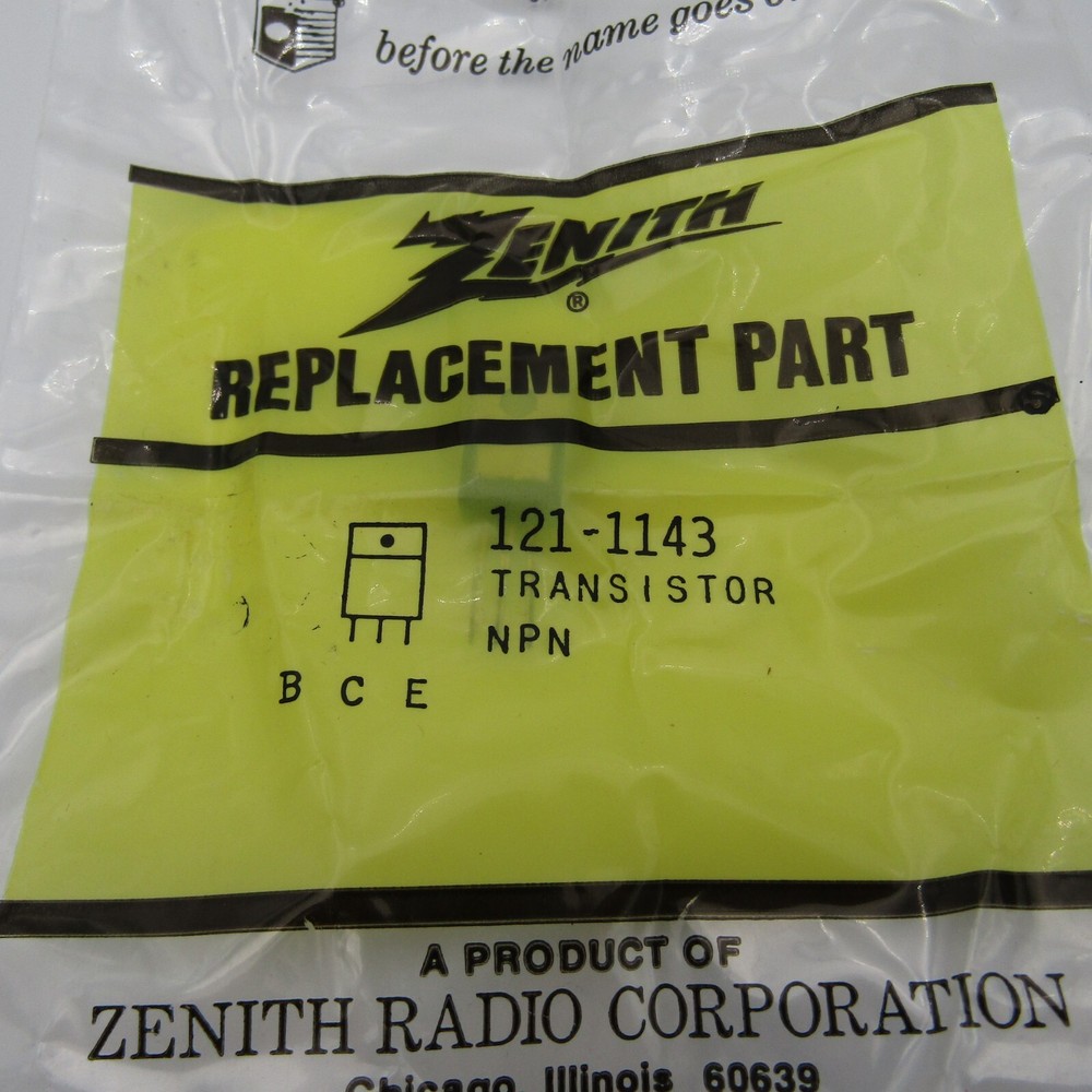 Vintage Zenith Replacement Part 121-1143