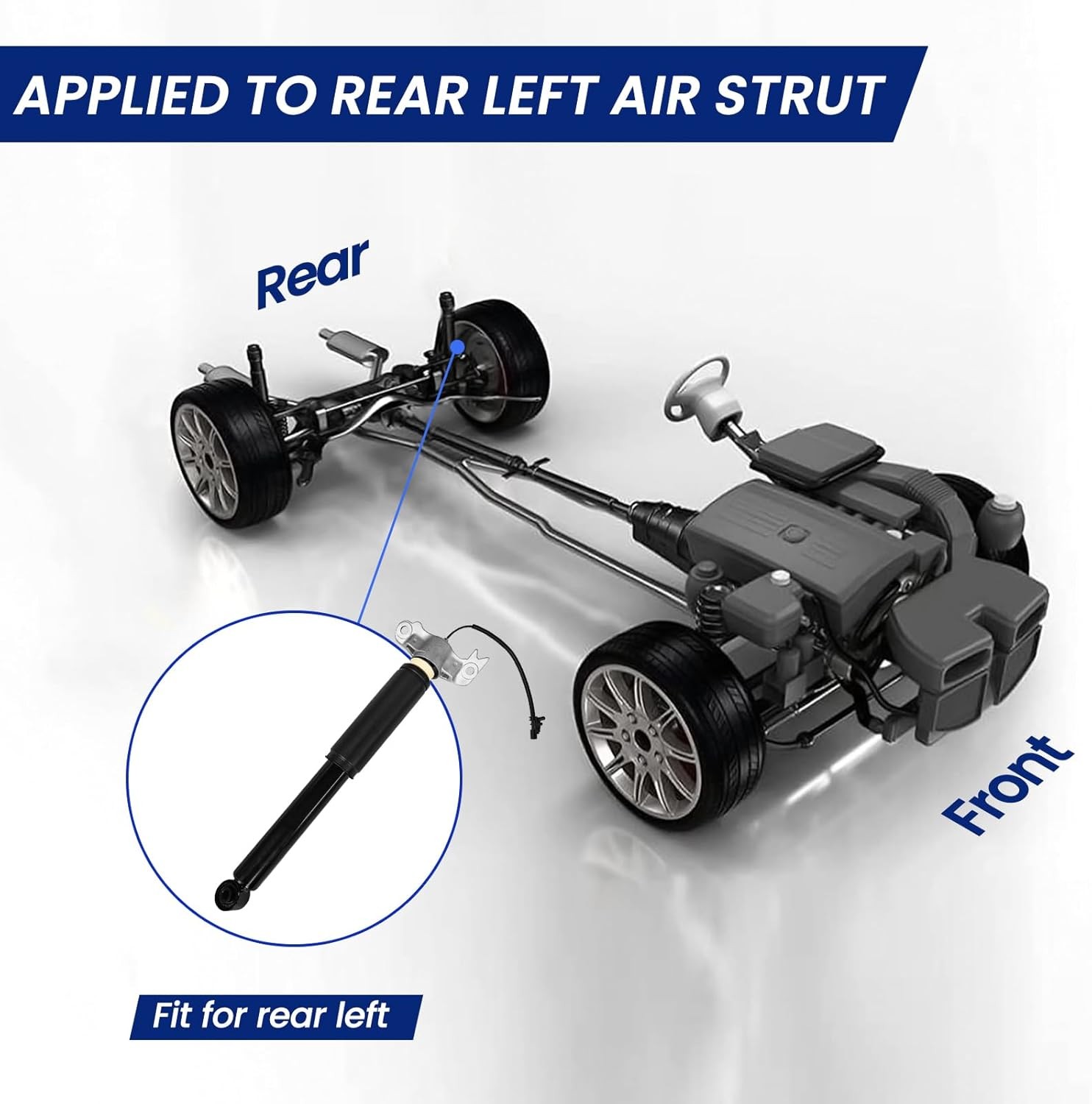 4Pcs Shocks Strut Assys Front and Rear for 2013-2019 Cadillac XTS with Electric